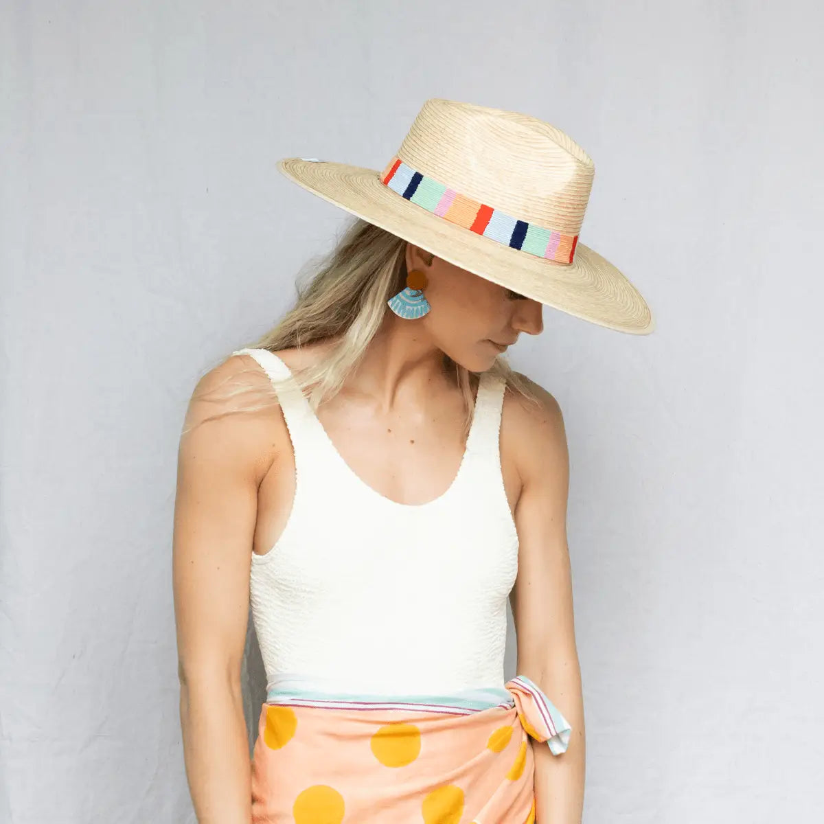 Sunshine Tienda - The Paola Palm Hat - XS 55-56cm-130 Accessories-Sunshine Tienda-July & June Women's Fashion Boutique Located in San Antonio, Texas