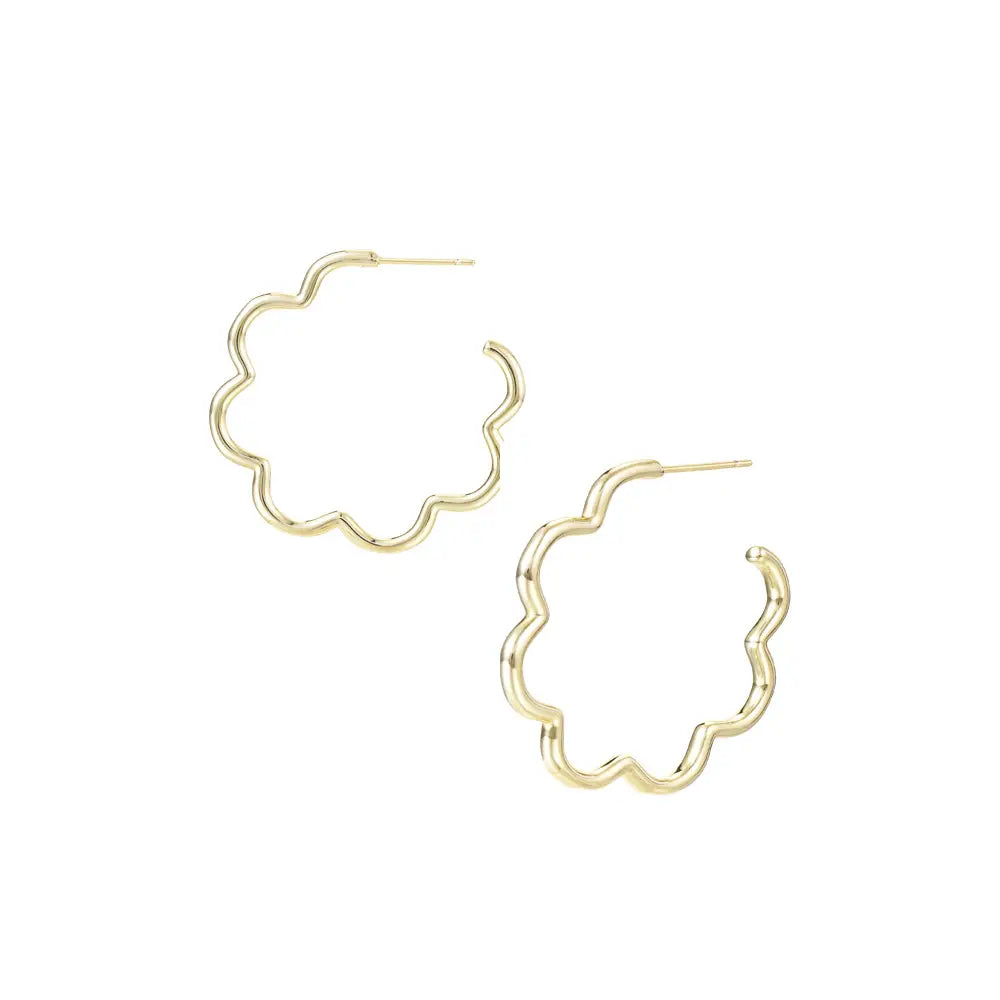 Natalie Wood - Aurora Hoop Earrings in Gold-110 Jewelry & Hair-Natalie Wood-July & June Women's Fashion Boutique Located in San Antonio, Texas