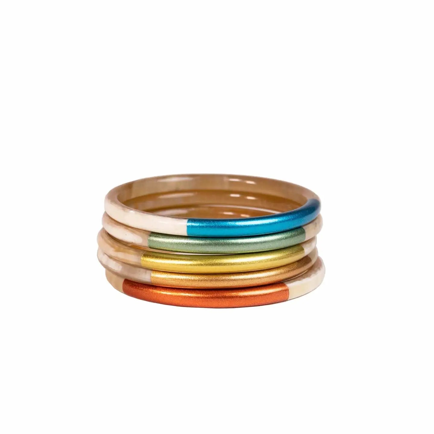 Sunshine Tienda - San Pedro Metallic Bangle Set-110 Jewelry & Hair-Sunshine Tienda-July & June Women's Fashion Boutique Located in San Antonio, Texas